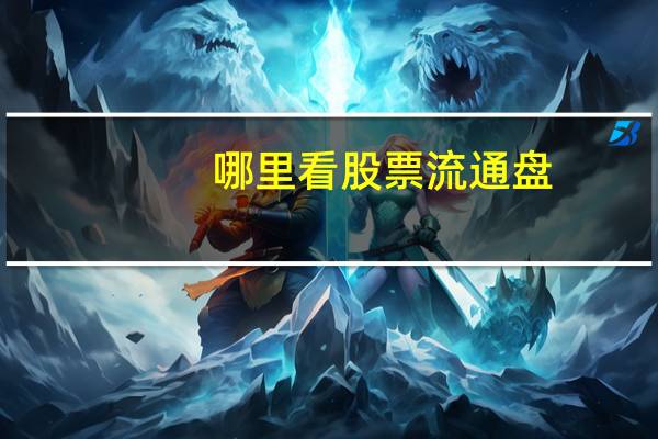哪里看股票流通盘
