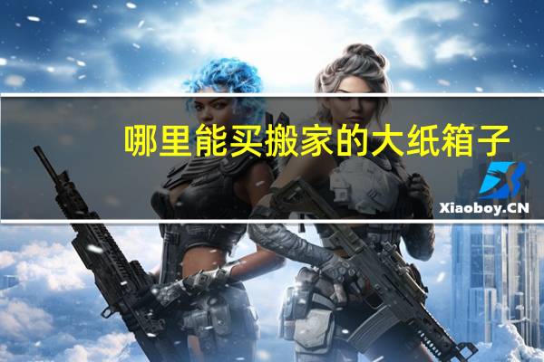 哪里能买搬家的大纸箱子