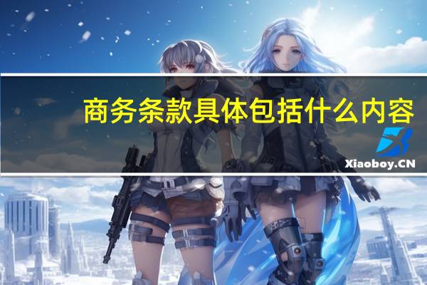 商务条款具体包括什么内容