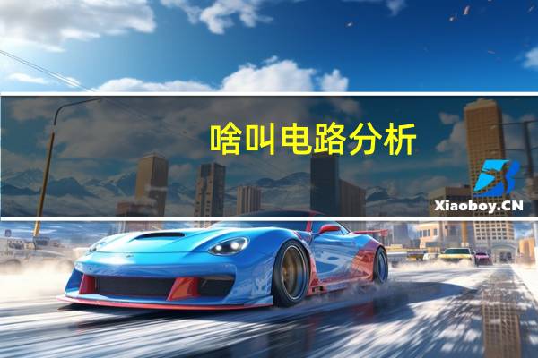 啥叫电路分析