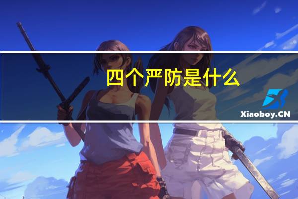 四个严防是什么