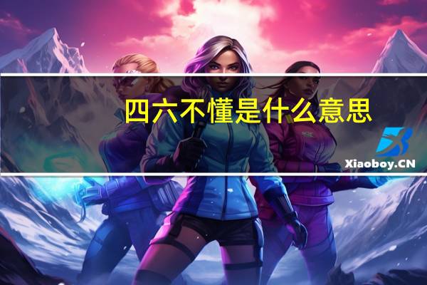 四六不懂是什么意思