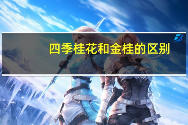 四季桂花和金桂的区别