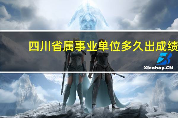 四川省属事业单位多久出成绩