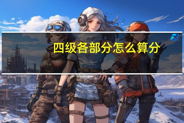 四级各部分怎么算分