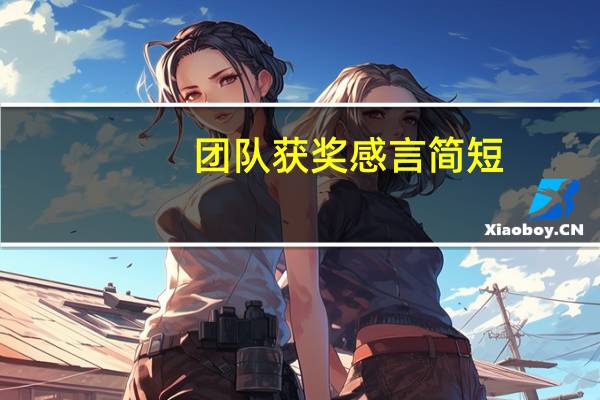 团队获奖感言简短