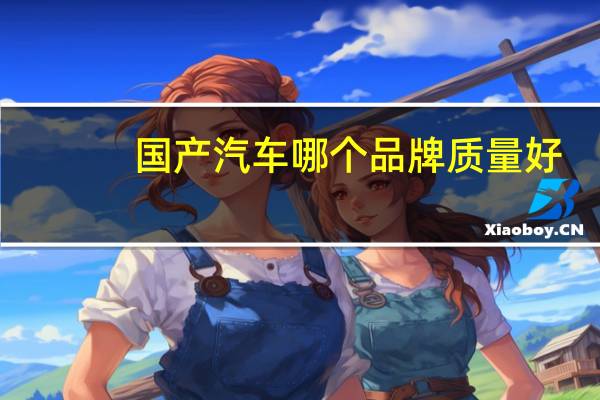 国产汽车哪个品牌质量好