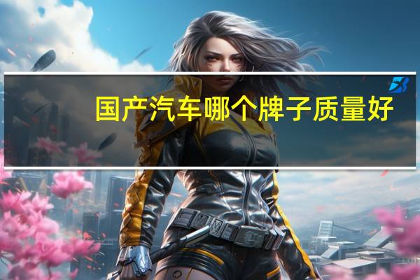国产汽车哪个牌子质量好
