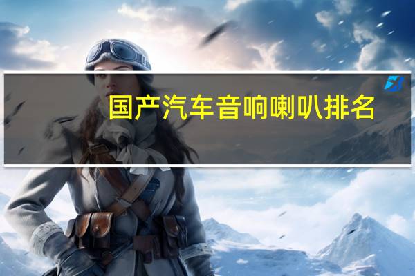 国产汽车音响喇叭排名