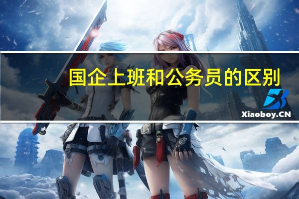 国企上班和公务员的区别