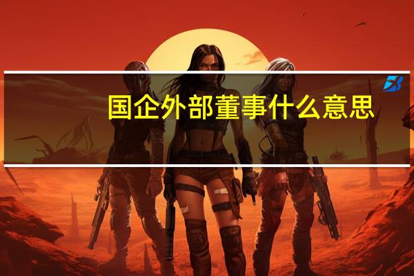 国企外部董事什么意思