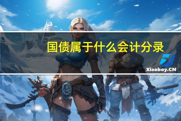 国债属于什么会计分录