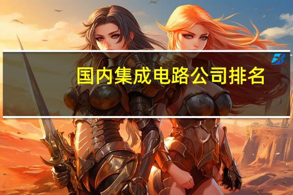 国内集成电路公司排名