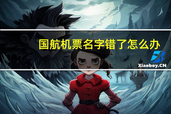 国航机票名字错了怎么办
