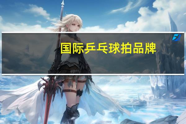 国际乒乓球拍品牌