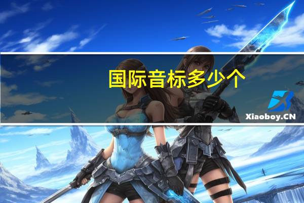 国际音标多少个