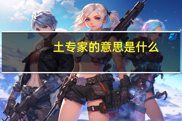 土专家的意思是什么