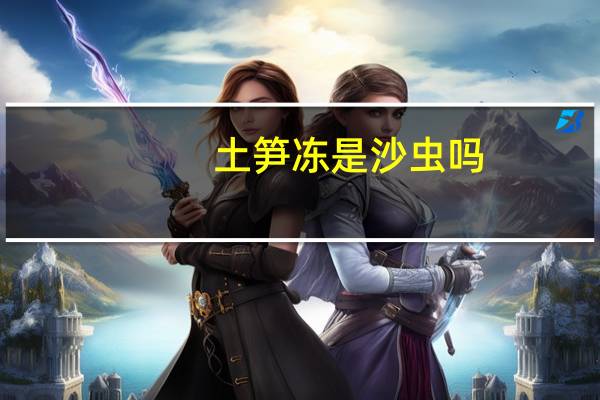 土笋冻是沙虫吗