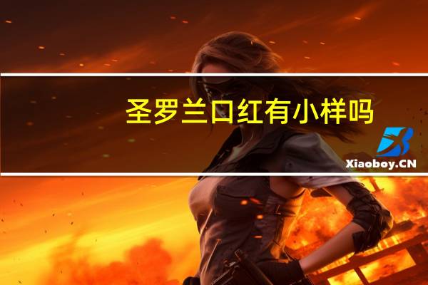 圣罗兰口红有小样吗