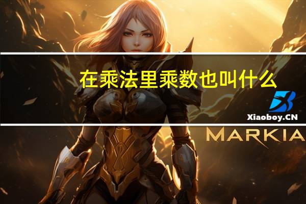 在乘法里乘数也叫什么