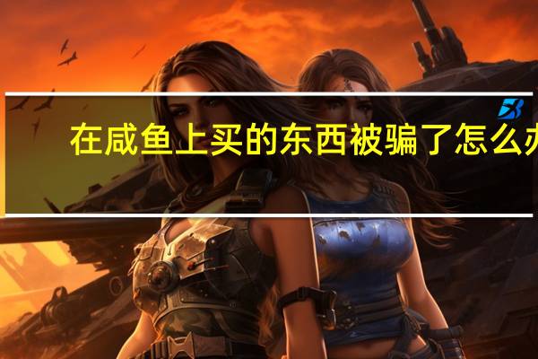 在咸鱼上买的东西被骗了怎么办