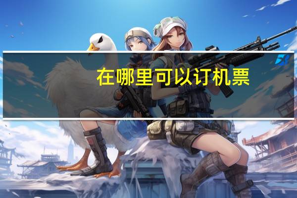 在哪里可以订机票