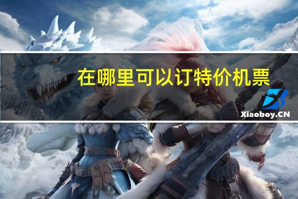 在哪里可以订特价机票