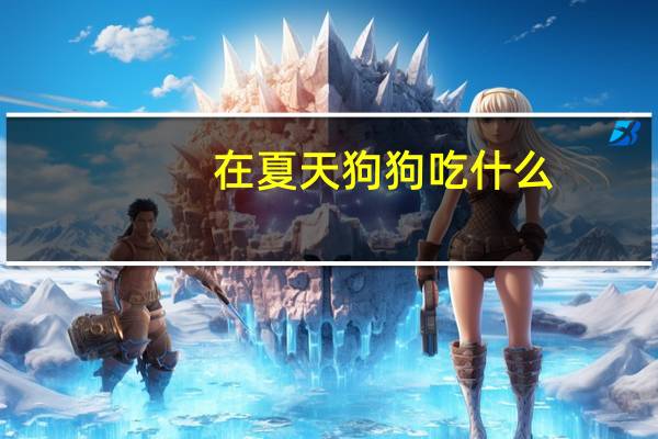 在夏天狗狗吃什么