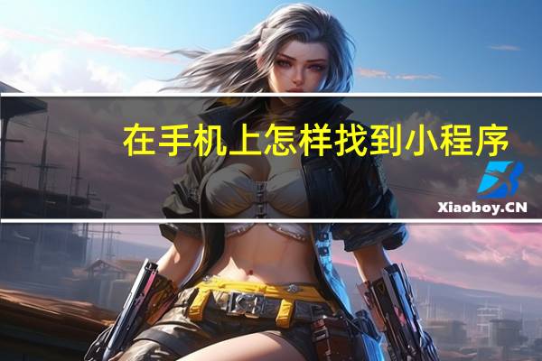 在手机上怎样找到小程序