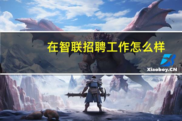 在智联招聘工作怎么样