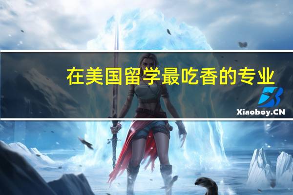 在美国留学最吃香的专业