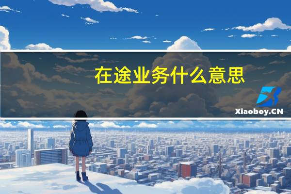 在途业务什么意思