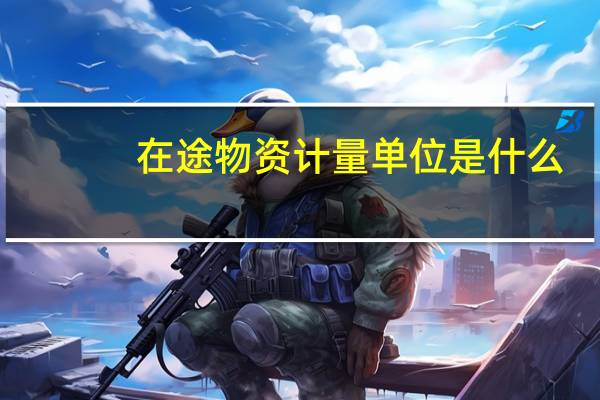 在途物资计量单位是什么