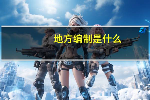 地方编制是什么