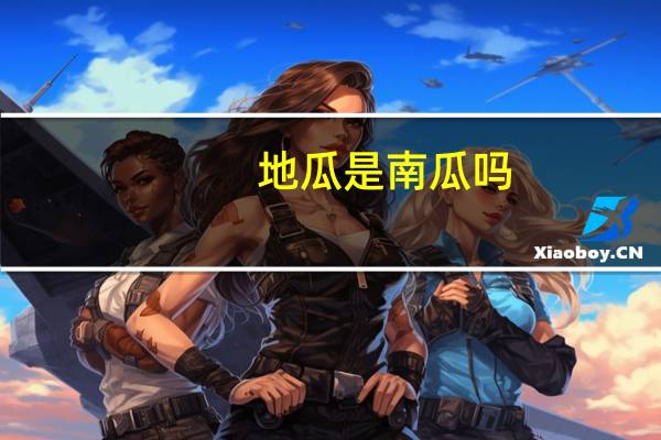 地瓜是南瓜吗