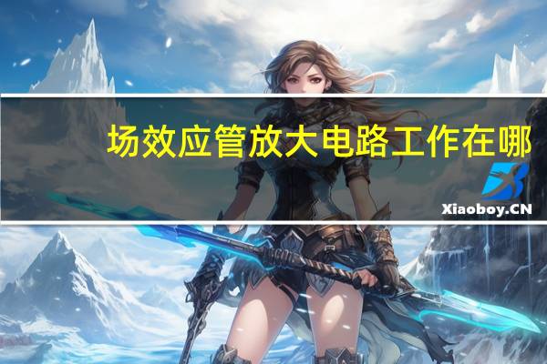 场效应管放大电路工作在哪