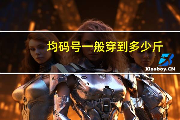 均码号一般穿到多少斤