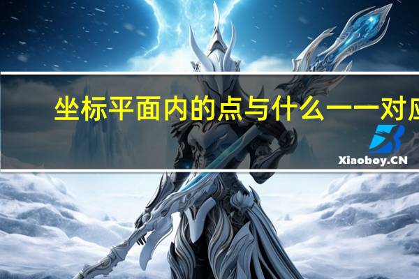 坐标平面内的点与什么一一对应