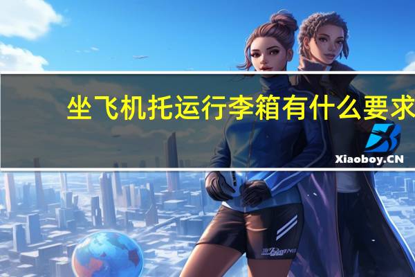 坐飞机托运行李箱有什么要求