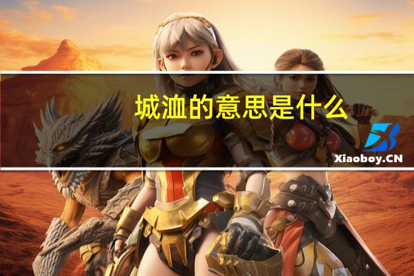 城洫的意思是什么