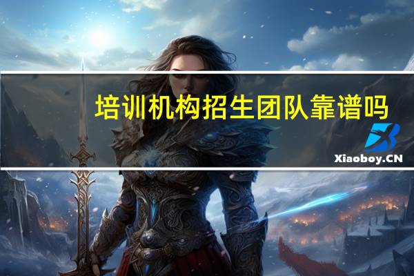 培训机构招生团队靠谱吗