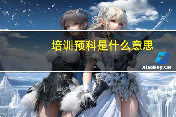 培训预科是什么意思