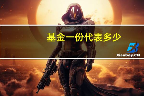 基金一份代表多少