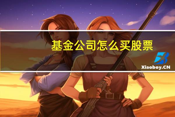 基金公司怎么买股票