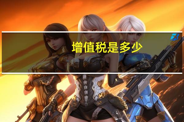 增值税是多少