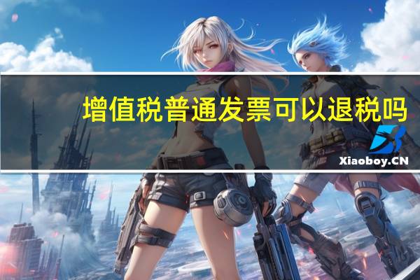 增值税普通发票可以退税吗