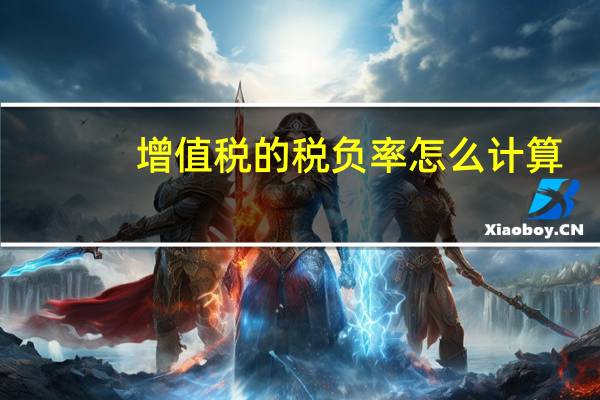 增值税的税负率怎么计算