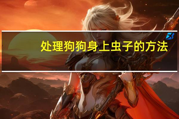 处理狗狗身上虫子的方法
