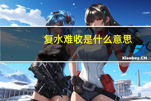 复水难收是什么意思