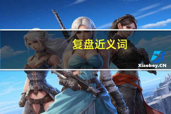 复盘近义词